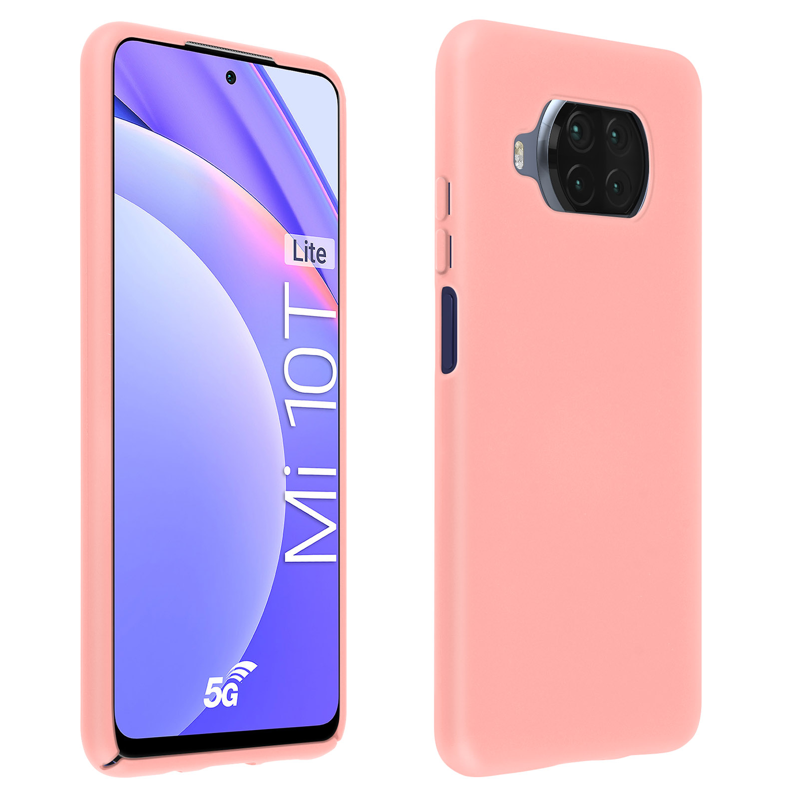 Una custodia per telefono rosa con un telefono dentro. Il telefono ha uno schermo e una fotocamera.