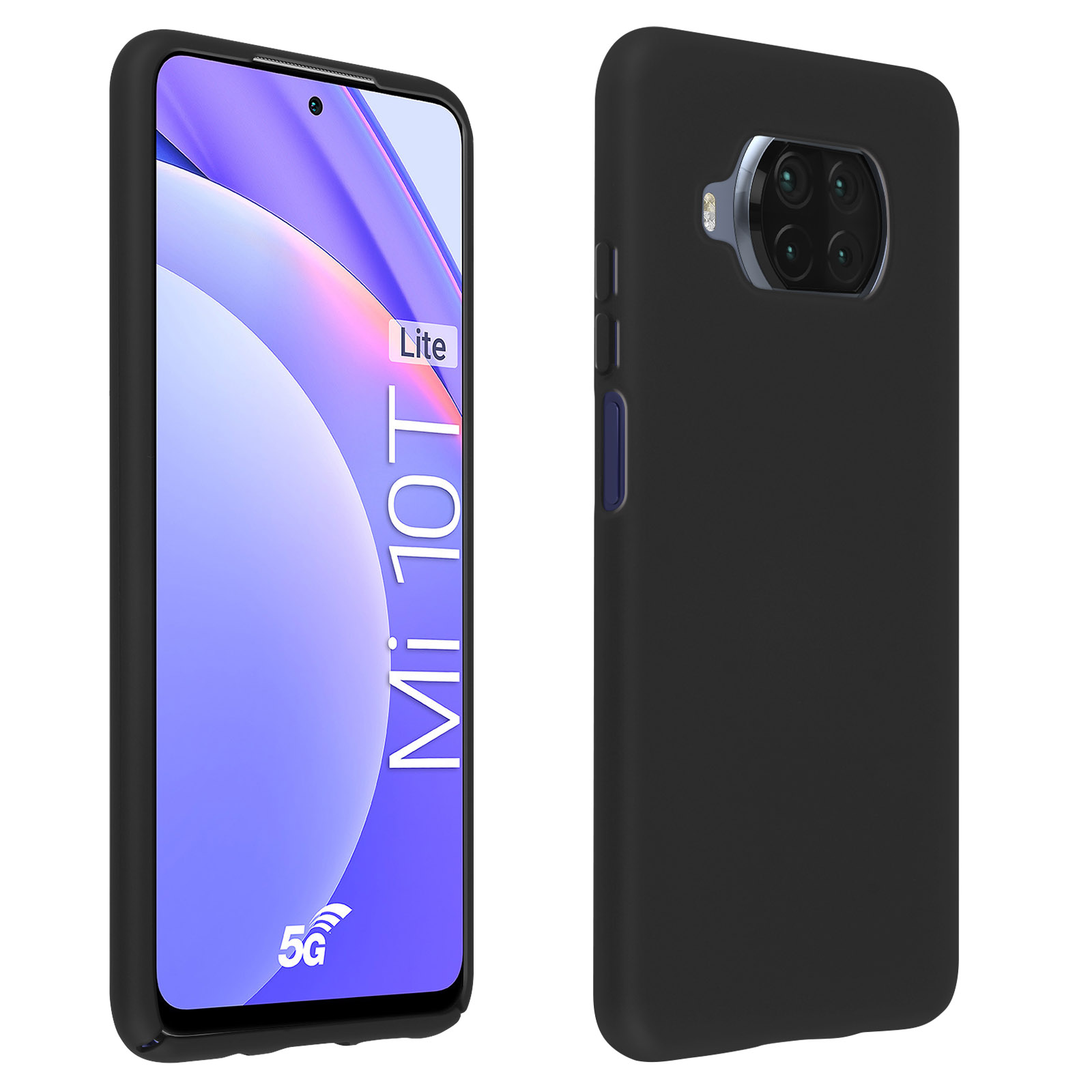 Telefono nero con custodia nera. Lo schermo mostra testo su sfondo bianco.