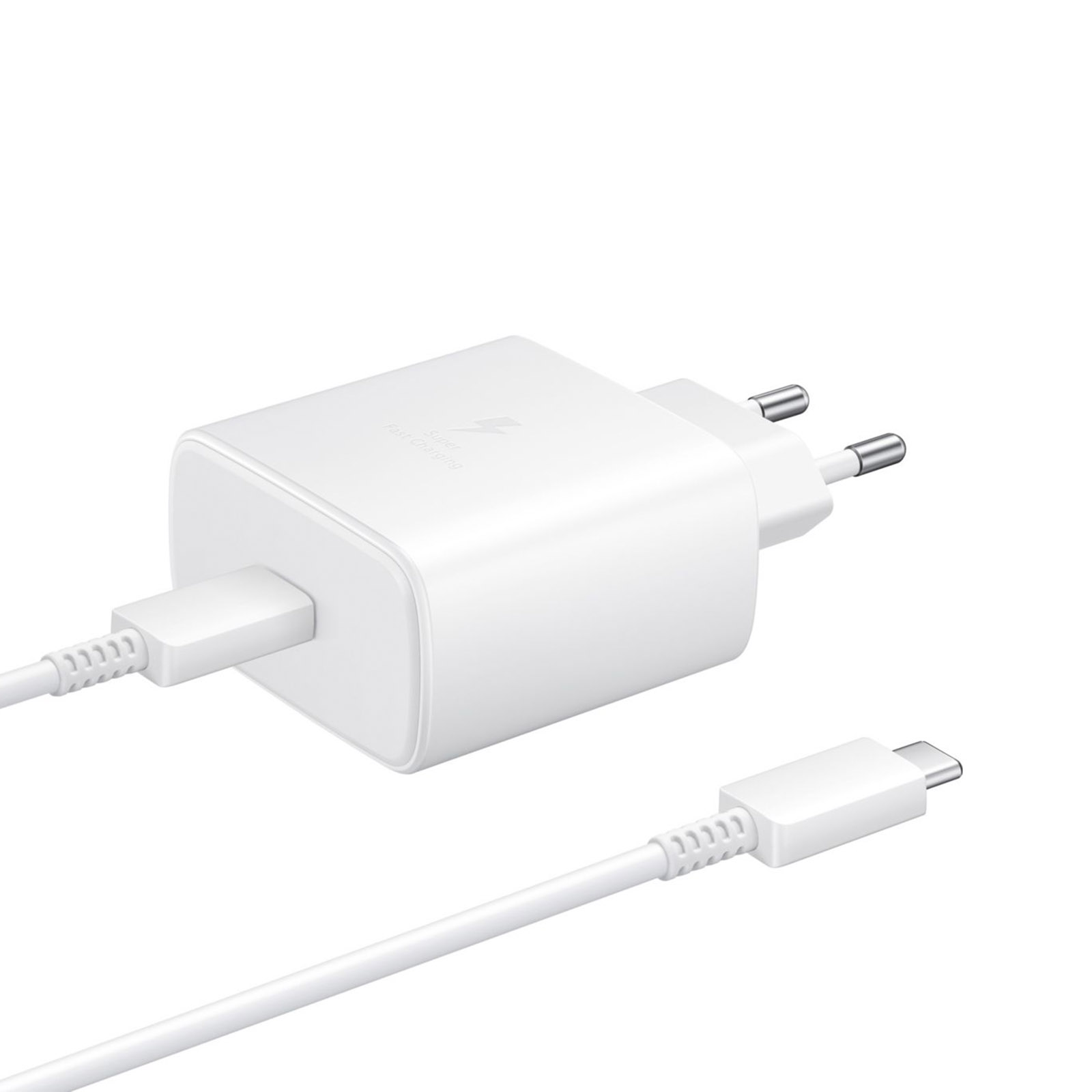 Cargadores móvil - Cargador oficial Samsung Super Fast Charging 45 W Tipo C EP-TA845 SAMSUNG, Blanco