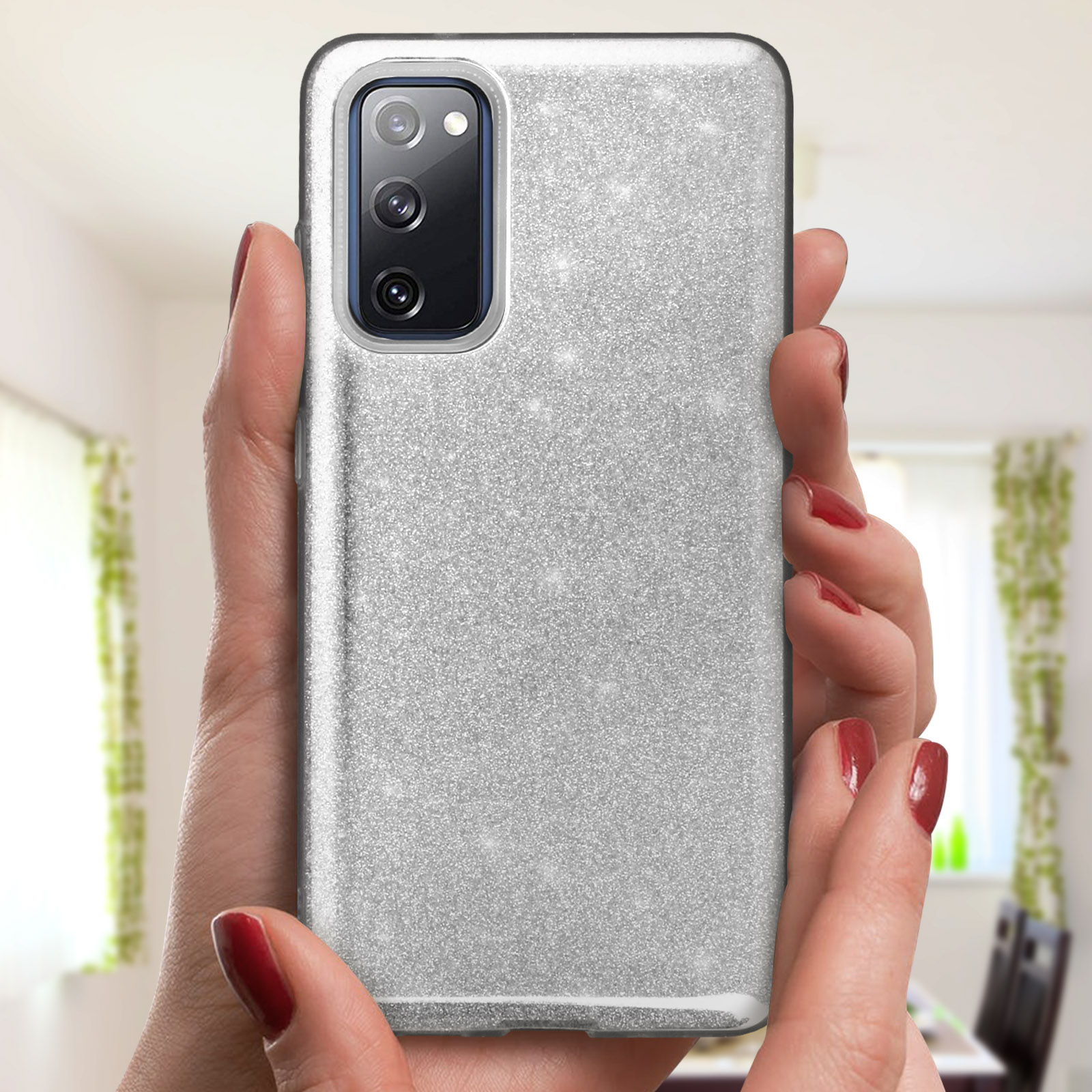 S20 AVIZAR Papay Galaxy Backcover, Silber Samsung, Series, FE,