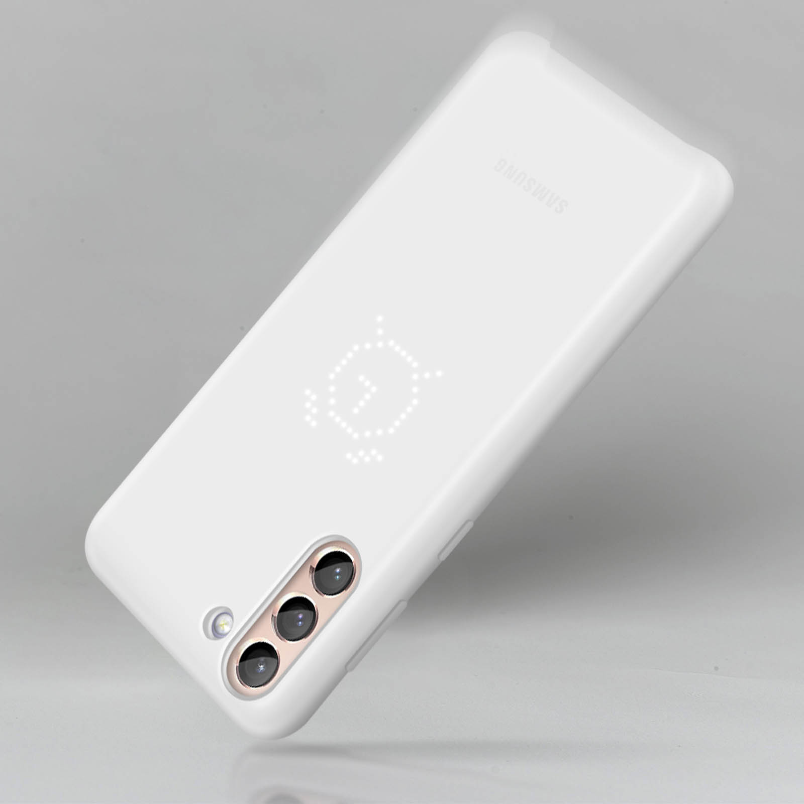 Funda de teléfono con tarjetas dentro y teléfono.
