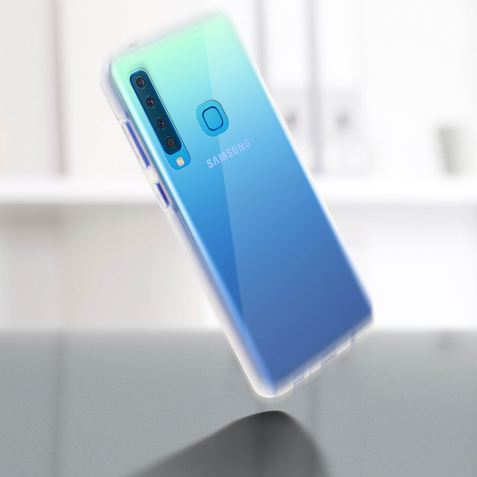 AVIZAR Rundumschutz Series, Full Samsung, Transparent A9 2018, Galaxy Cover
