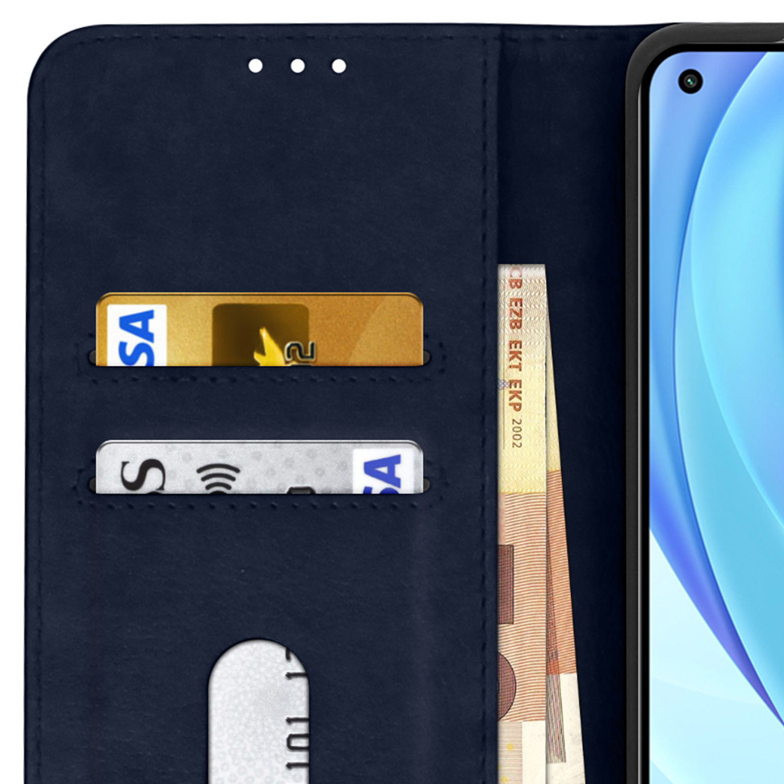 AVIZAR Chester Series, Bookcover, 11 Blau 5G Lite NE, Xiaomi