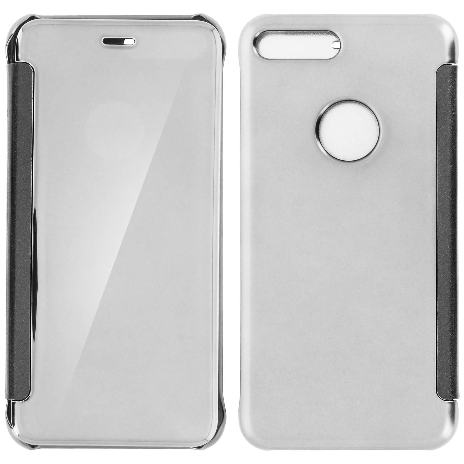 Series, Plus, Bookcover, Spiegeleffekt AVIZAR iPhone 8 Apple, Silber