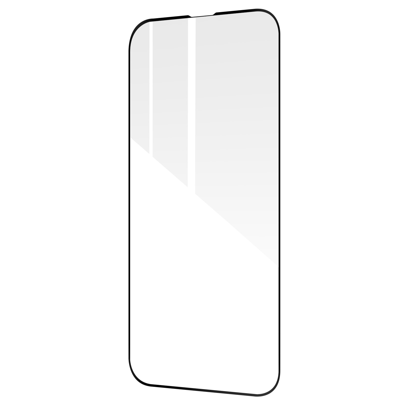 AVIZAR Gehärtetes Glas Schutzfolie mit Apple iPhone Schwarz Pro) Härtegrad, Glas-Folien(für Rand 13 9H