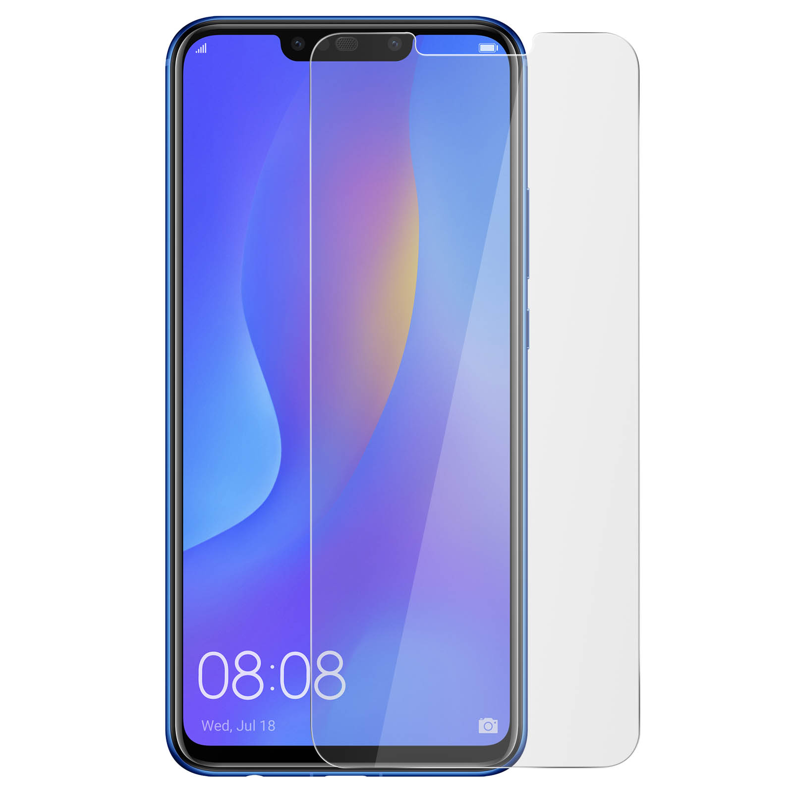 Pack 2 En 1 Funda Gel Transparente + Protector Cristal Templado Para Huawei P Smart Z