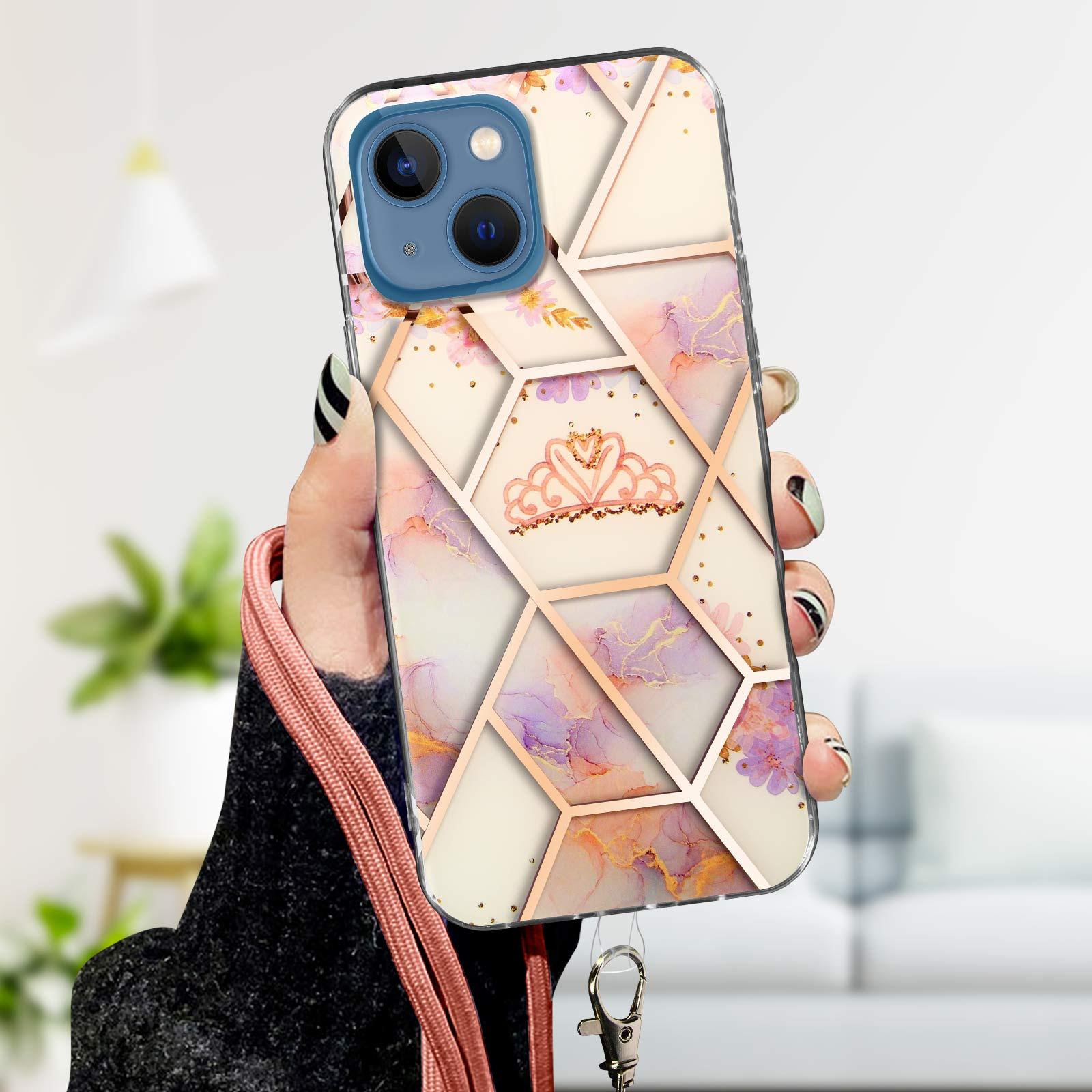 AVIZAR Marnek iPhone Mini, Apple, Rosegold Backcover, Series, 13