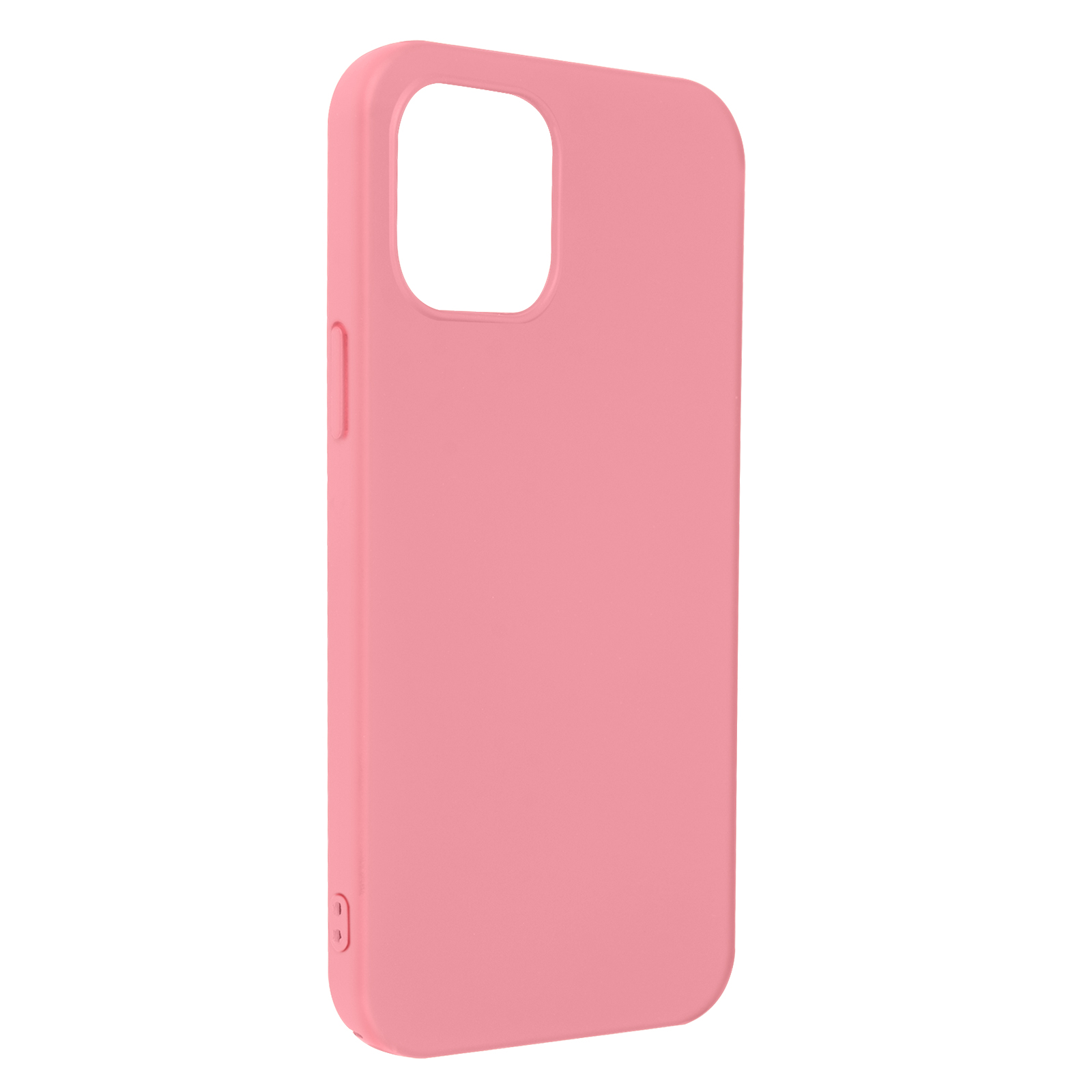 Roze telefoonhoesje met een camera-uitsparing.