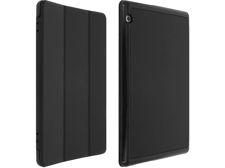 AVIZAR Trifold Series Etui Bookcover für Huawei Kunstleder, Schwarz