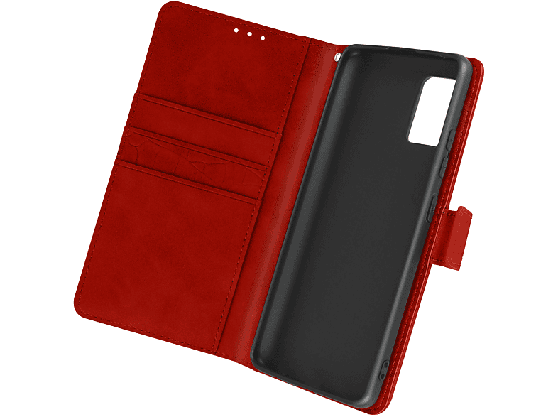 AVIZAR Croco Series, Bookcover, Samsung, Galaxy A51, Rot