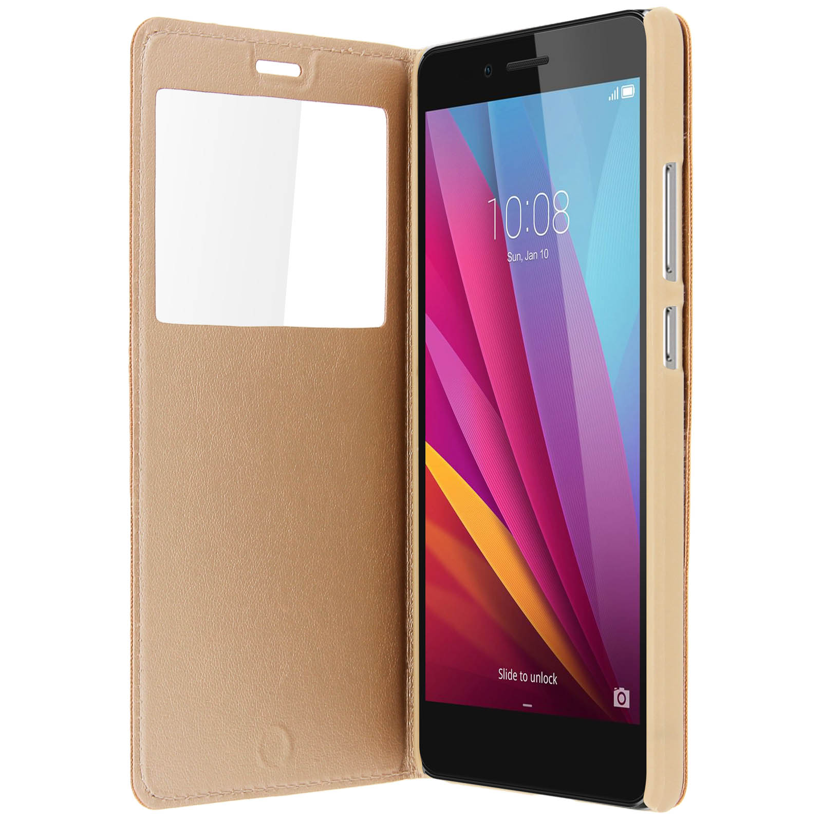 CLAPPIO View Cover Bookcover, Honor, 5X, Series, Honor Gold