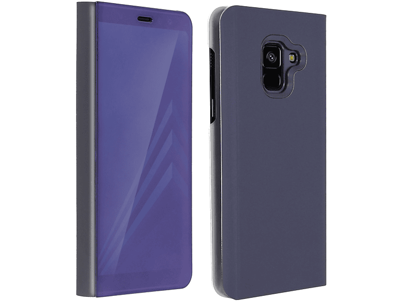 Samsung, A8, Series, Spiegeleffekt Violett Galaxy AVIZAR Bookcover,