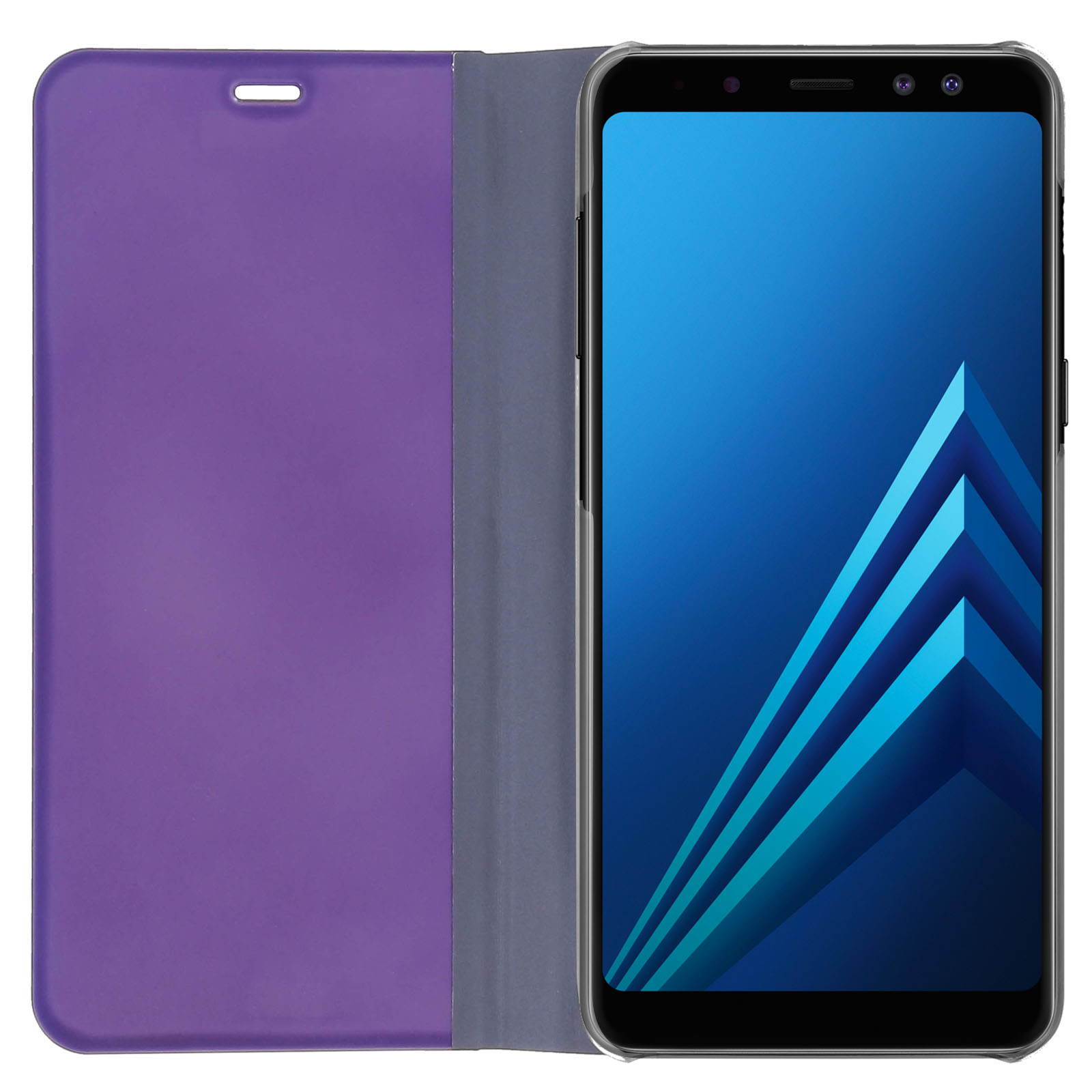 Series, Samsung, Violett Galaxy A8, Bookcover, Spiegeleffekt AVIZAR