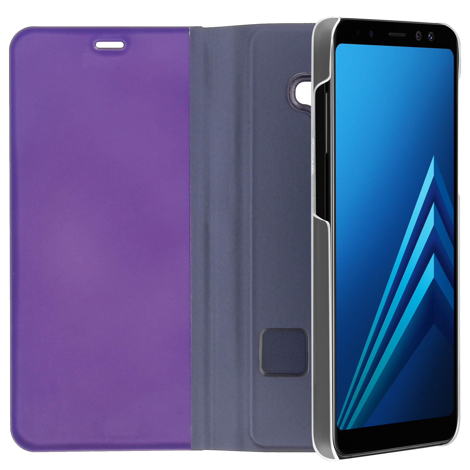 Series, Samsung, Violett Galaxy A8, Bookcover, Spiegeleffekt AVIZAR