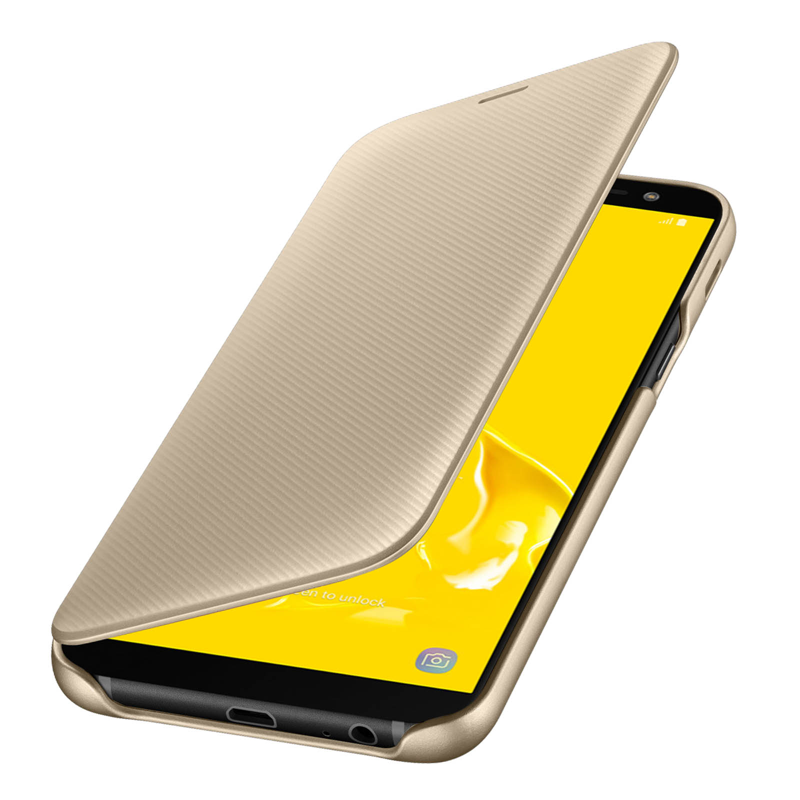 Samsung, Galaxy J6, SAMSUNG Bookcover, Cover Gold Wallet Series,