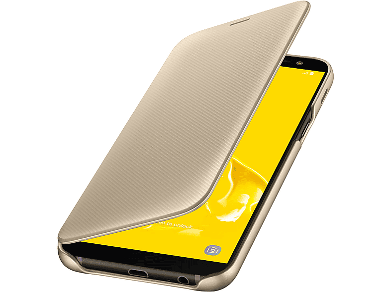 Samsung, Galaxy J6, SAMSUNG Bookcover, Cover Gold Wallet Series,