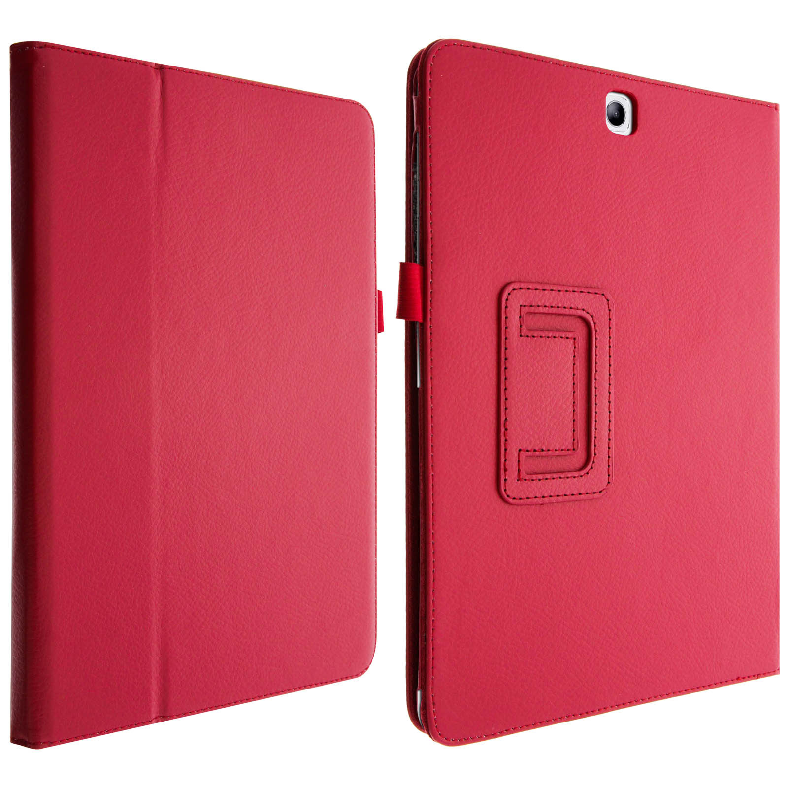 AVIZAR Series Rot Etui Stand Kunstleder, Bookcover für Samsung