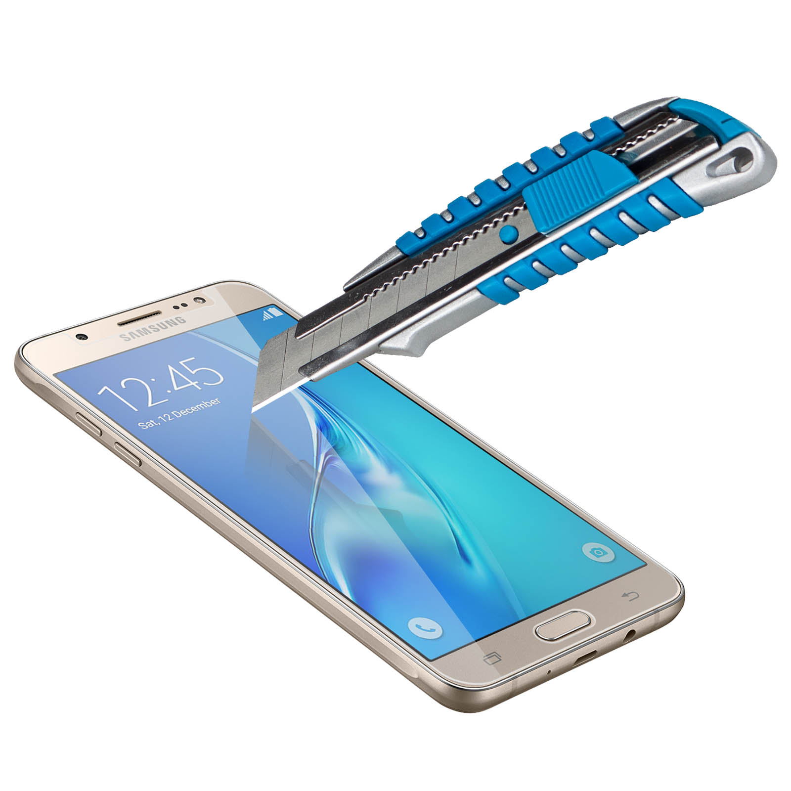 AVIZAR Gehärtetes Glas Glas-Folien(für 9H Samsung Härtegrad mit 2016) Schutzfolie J7 Galaxy