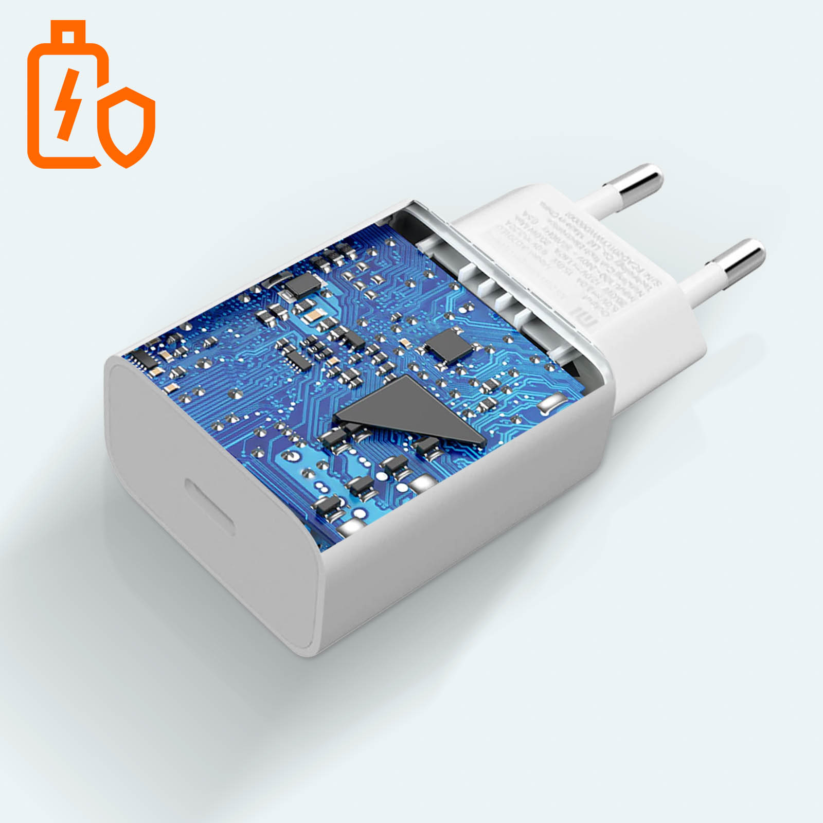 EU 20W XIAOMI weiß USB-C charger Typ Mi Akkuladegerät