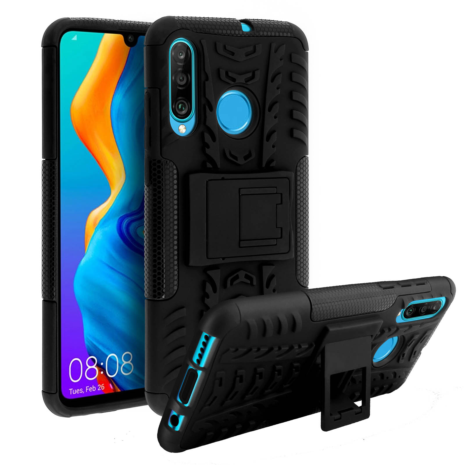 AVIZAR Quadro Series, Backcover, Schwarz Huawei, P30 XL, Lite