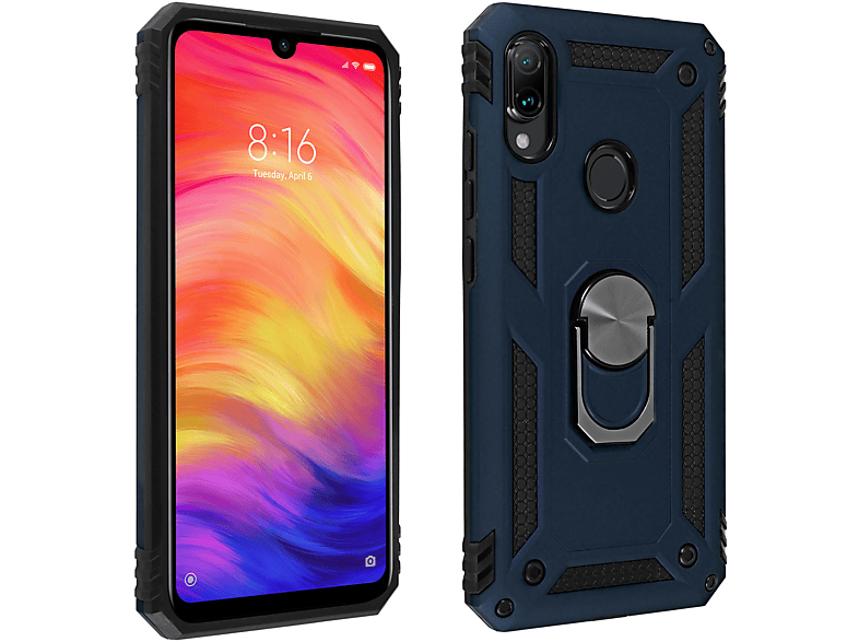 AVIZAR Kosto Series, Backcover, Dunkelblau Redmi 7, Xiaomi, Note