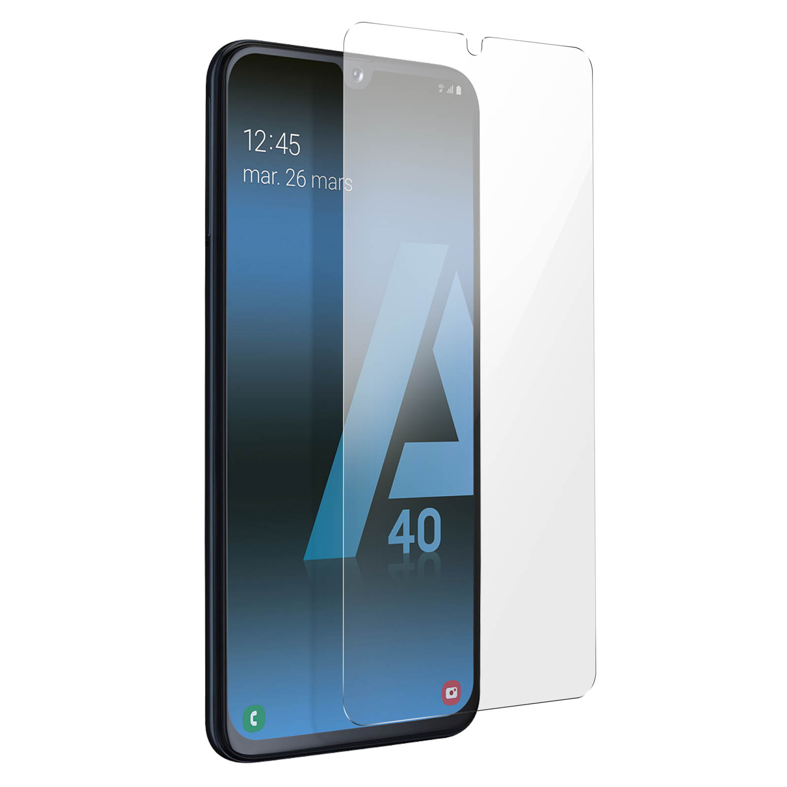9H Härtegrad Samsung Schutzfolie Glas mit Gehärtetes Galaxy AVIZAR A40) Glas-Folien(für