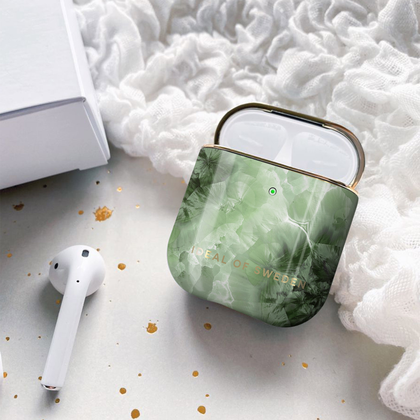IDEAL OF SWEDEN IDFAPC-230 Green passend Sky Full für: Apple AirPod Crystal Case Cover