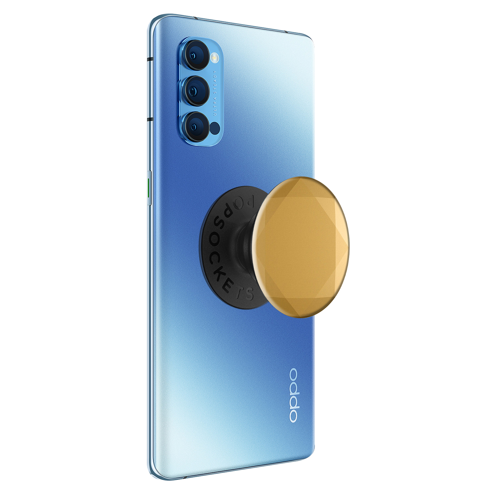 POPSOCKETS PopGrip Premium Medaillon Metallic Smartphone Gold Universal Zubehör für: Diamond Gold passend