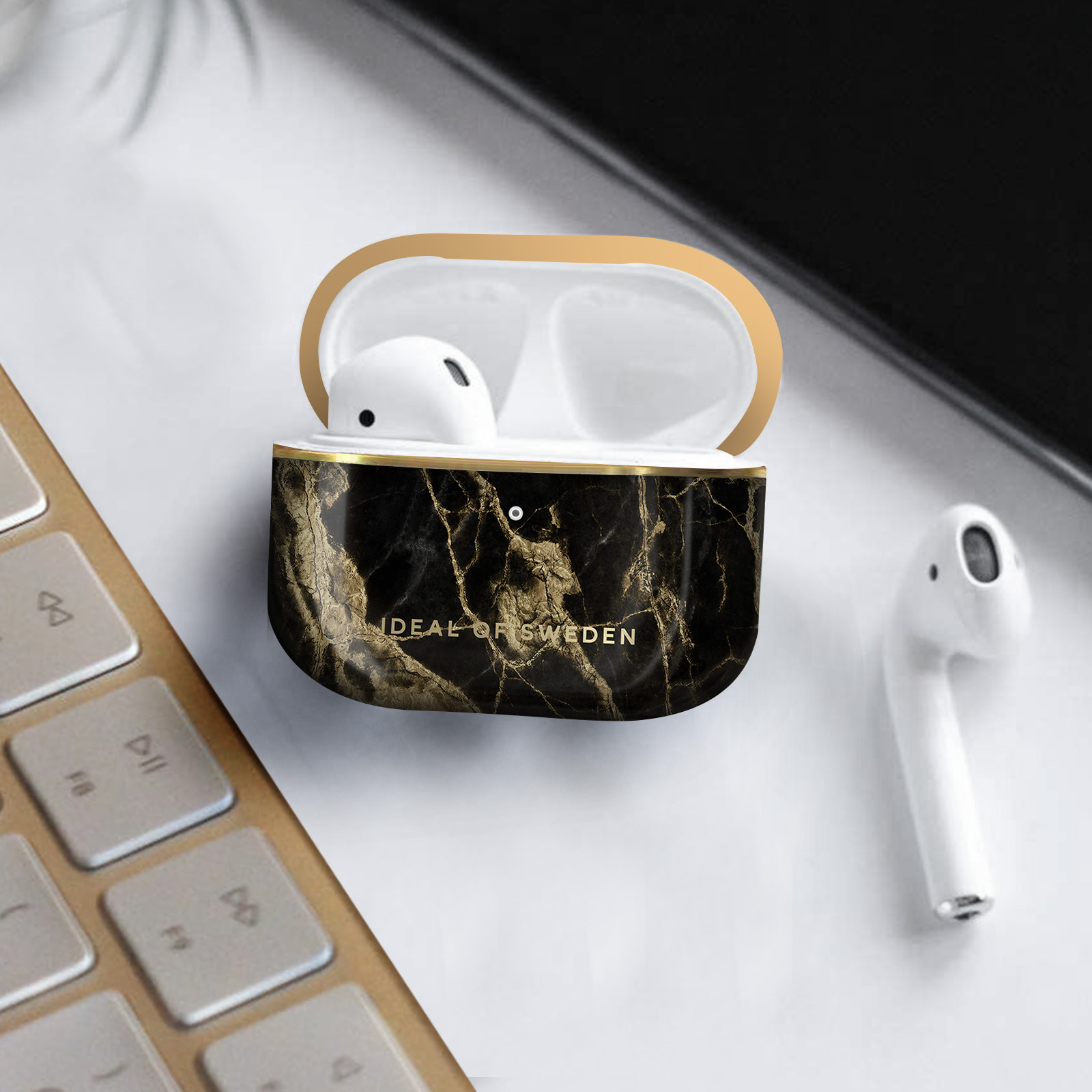 IDEAL OF SWEDEN Case Smoke Apple passend Golden Marble Cover IDFAPC-PRO-191 AirPod Full für