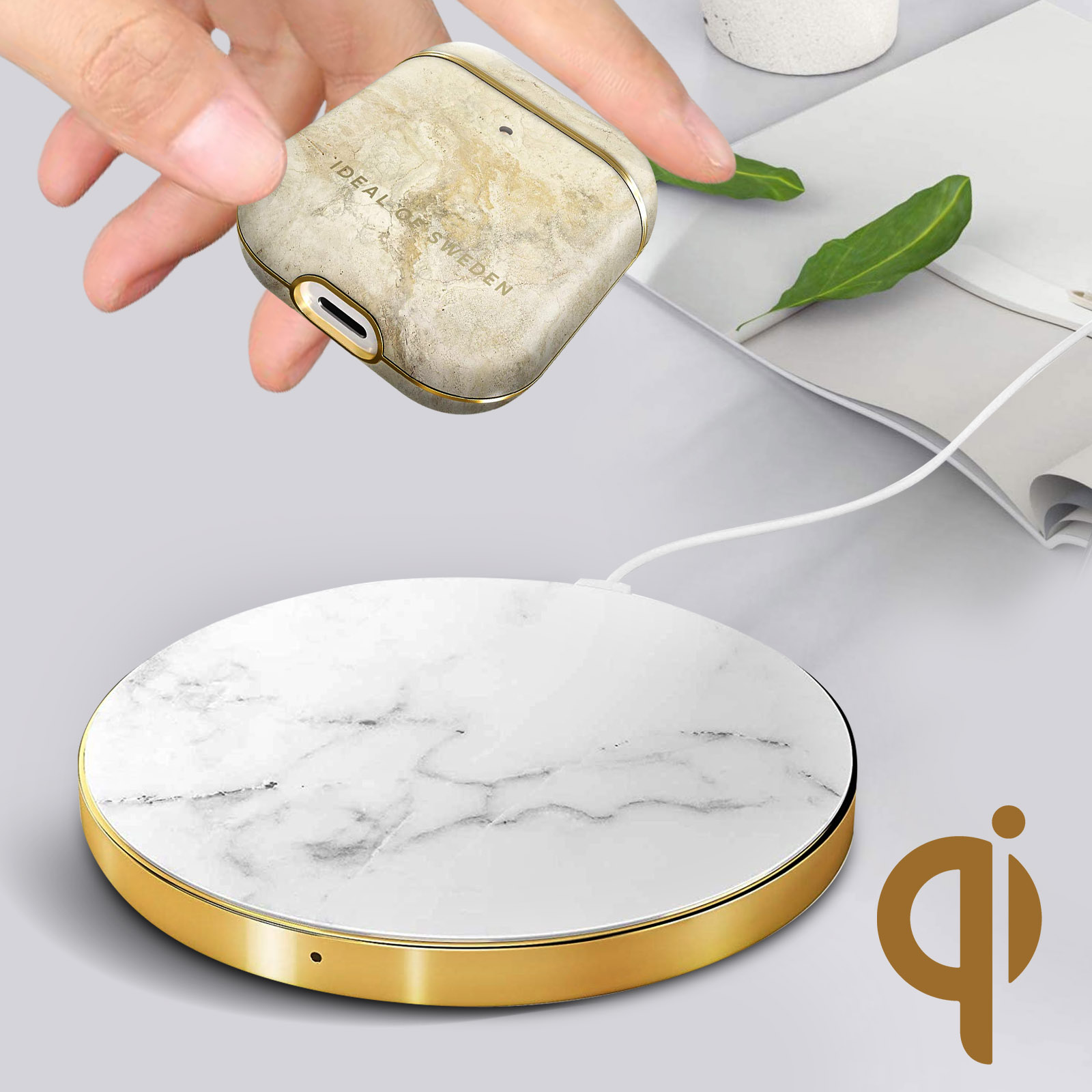 Full passend für: Case Sandstorm Marble IDEAL AirPod IDFAPC-195 OF Apple SWEDEN Cover