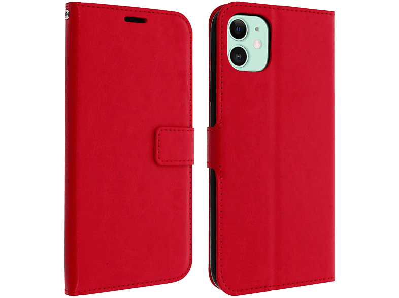 AVIZAR Vintage Series, Bookcover, Apple, iPhone 11, Rot