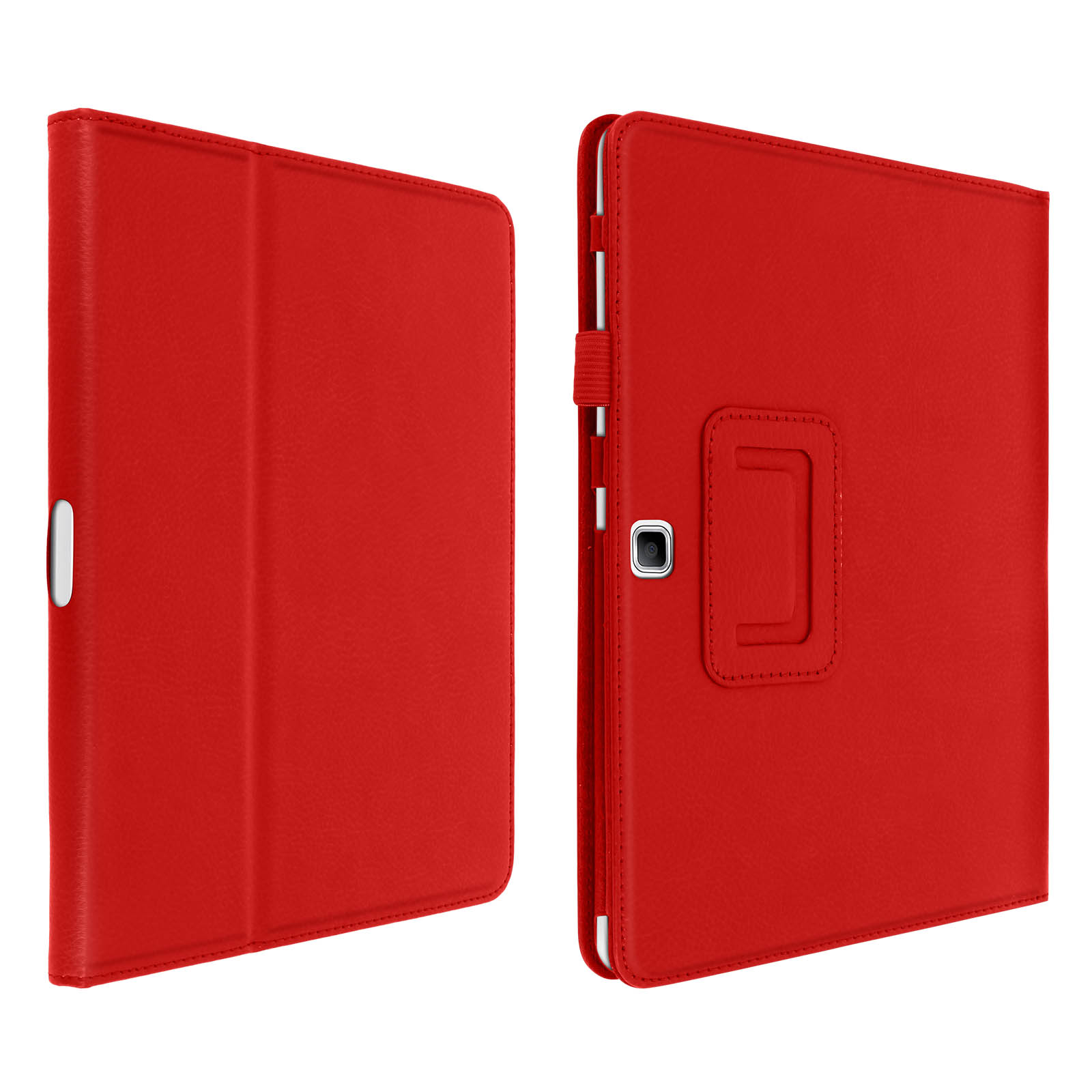 Kunstleder, AVIZAR Stand für Rot Etui Bookcover Samsung Series