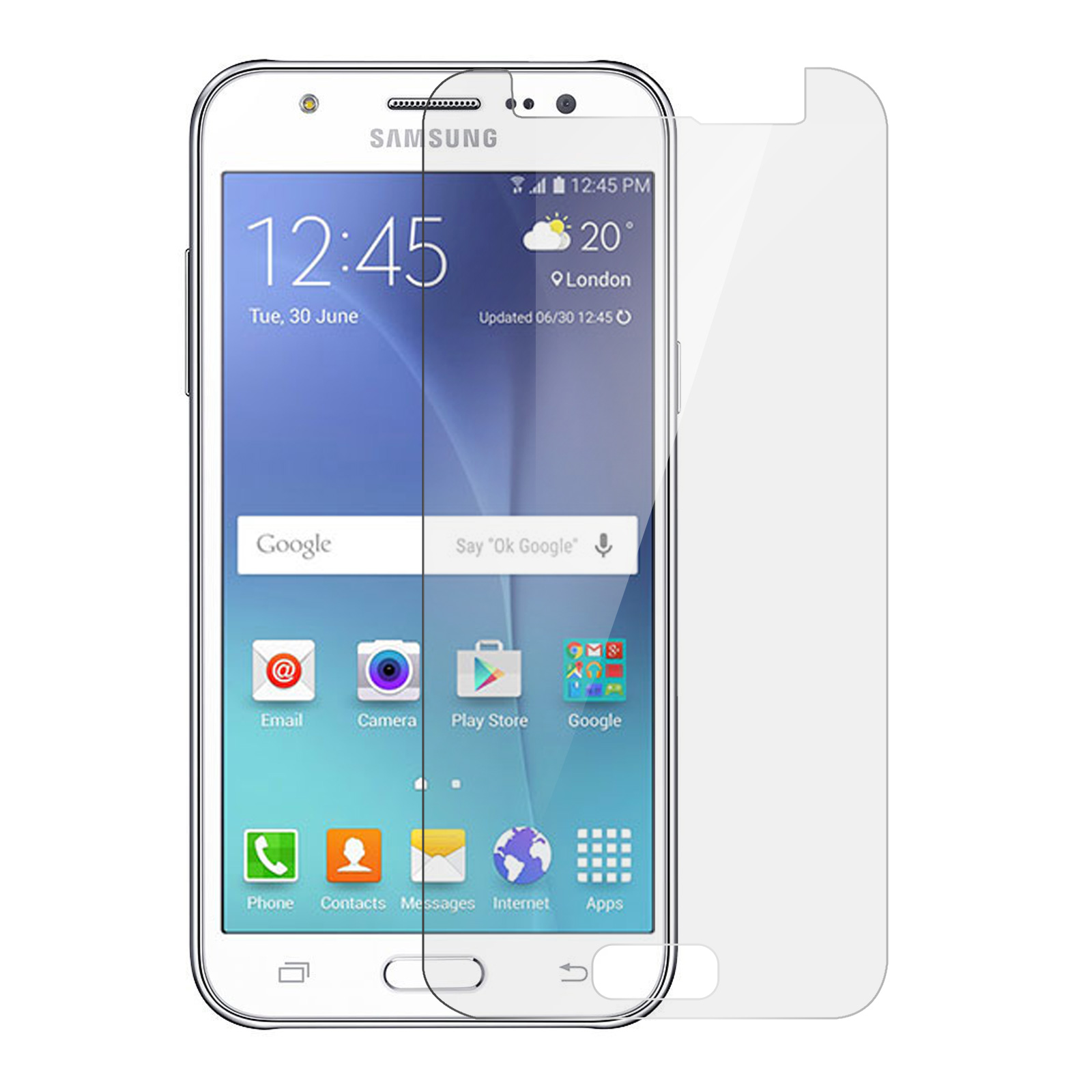 Glas-Folien(für mit Galaxy 9H Härtegrad AVIZAR J5) Samsung Schutzfolie Glas Gehärtetes