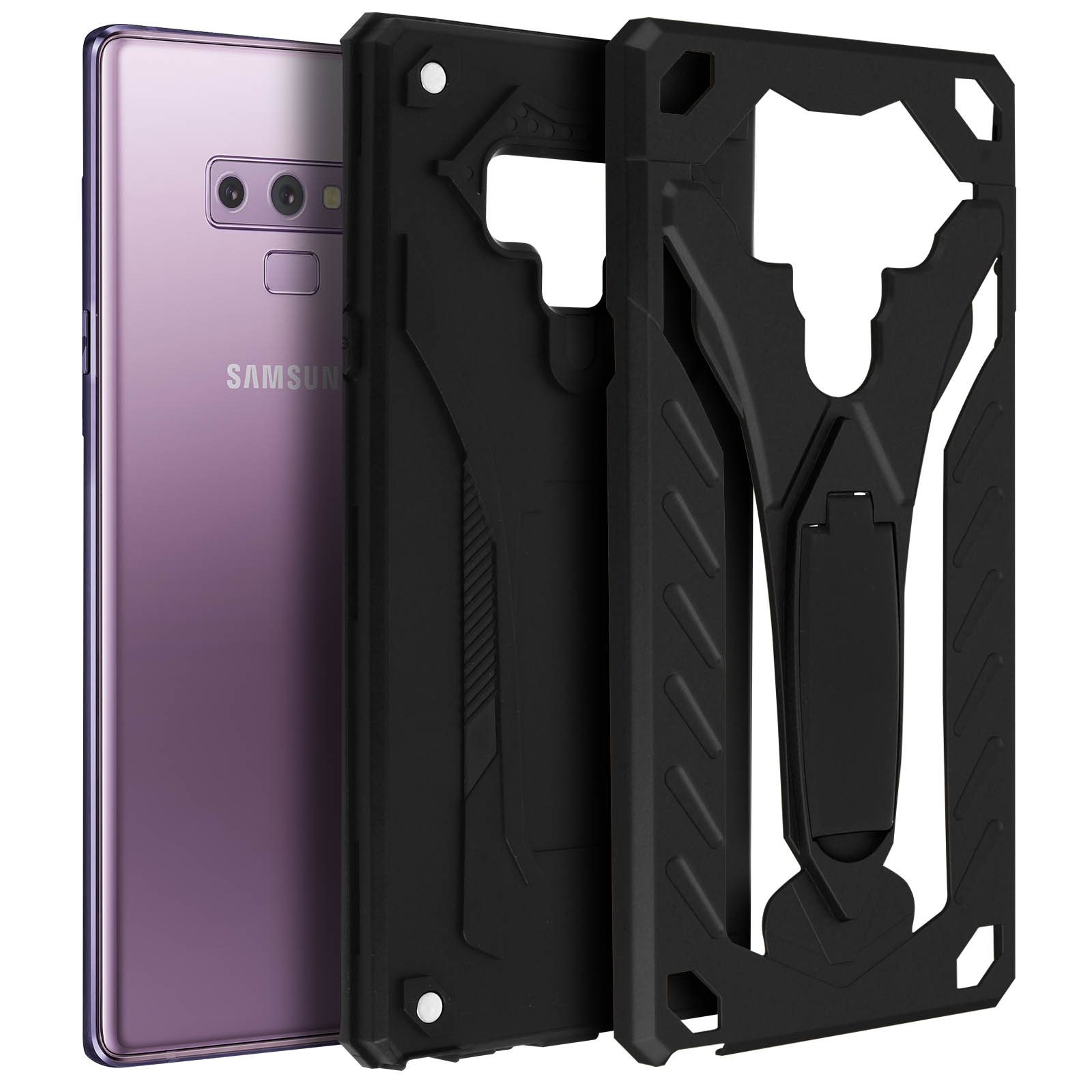 Schwarz Note 9, Samsung, AVIZAR Phantom Series, Backcover, Galaxy