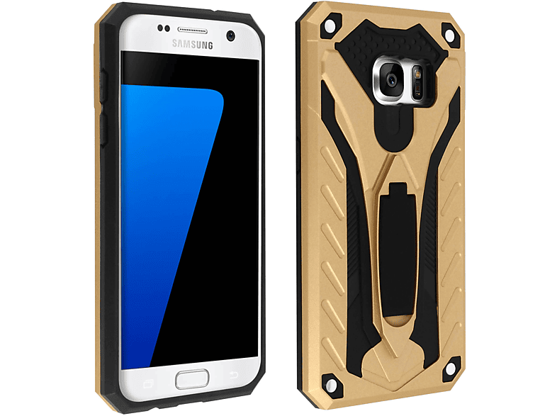 AVIZAR Phantom Galaxy Backcover, Series, S7, Gold Samsung