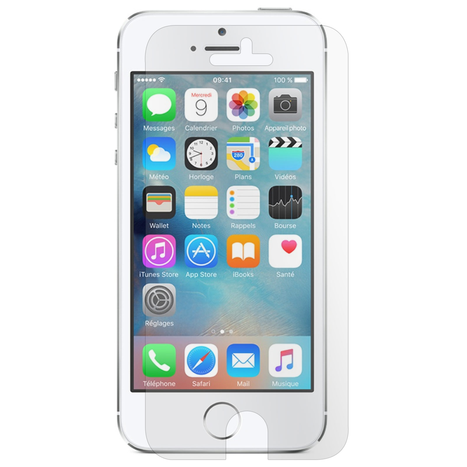 AVIZAR Kunstoff Schutzfolie SE Schutzfolien(für ölabweisender Apple Beschichtung 2016) iPhone mit