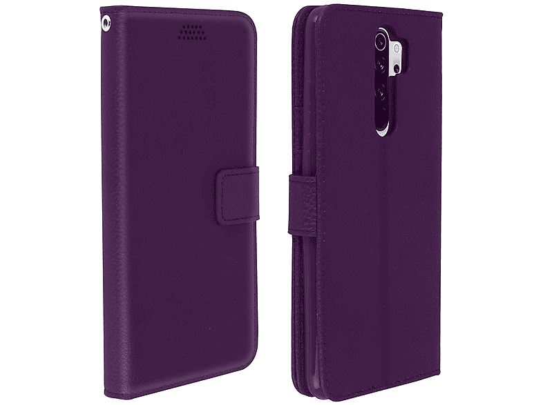 Custodia Portafoglio Magnetica Per Redmi Note 8 Pro: Pelle PU Con Slot Carte E Stand (Cielo Stellato Viola)