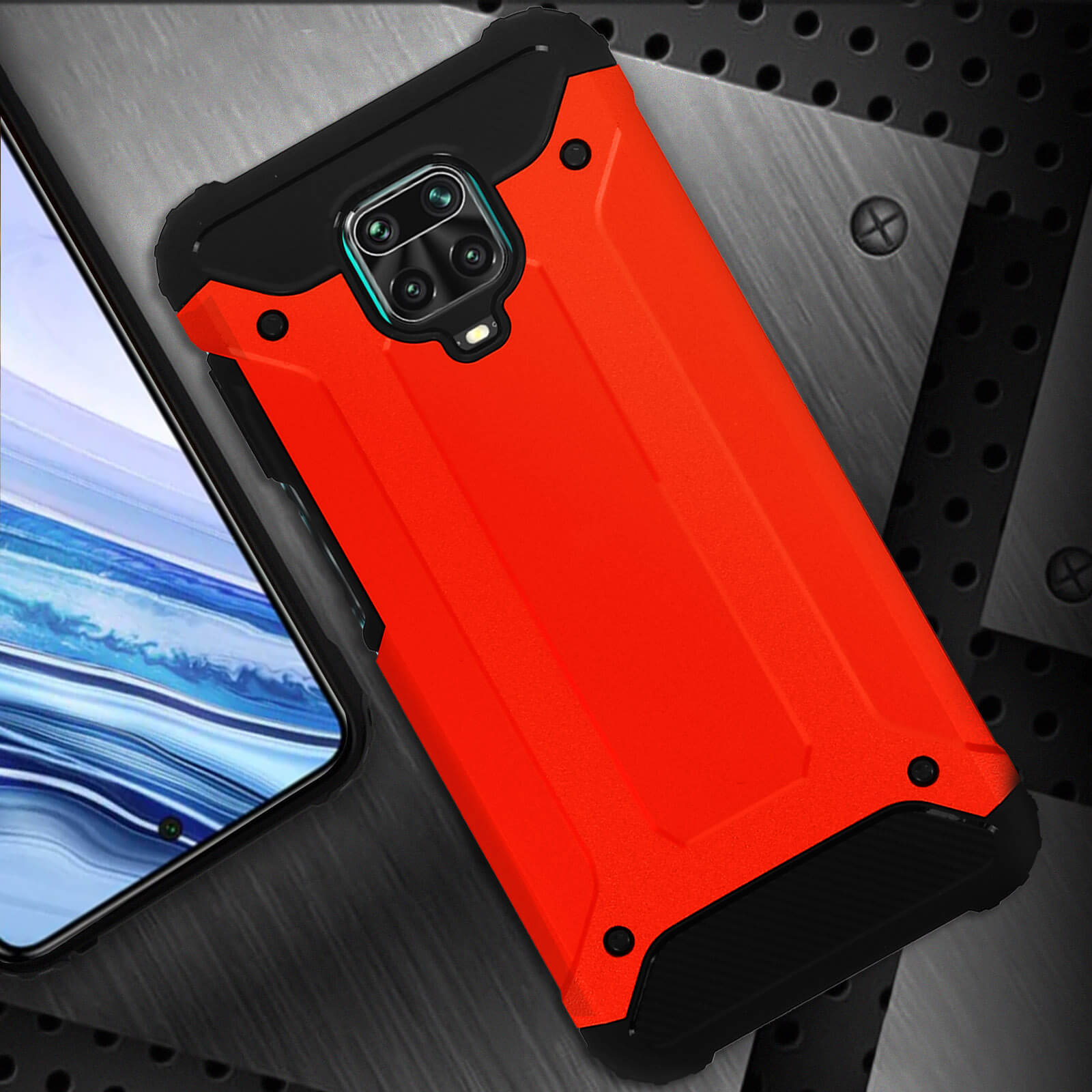 AVIZAR Defender Series, Backcover, Xiaomi, Redmi Orange Note 9S