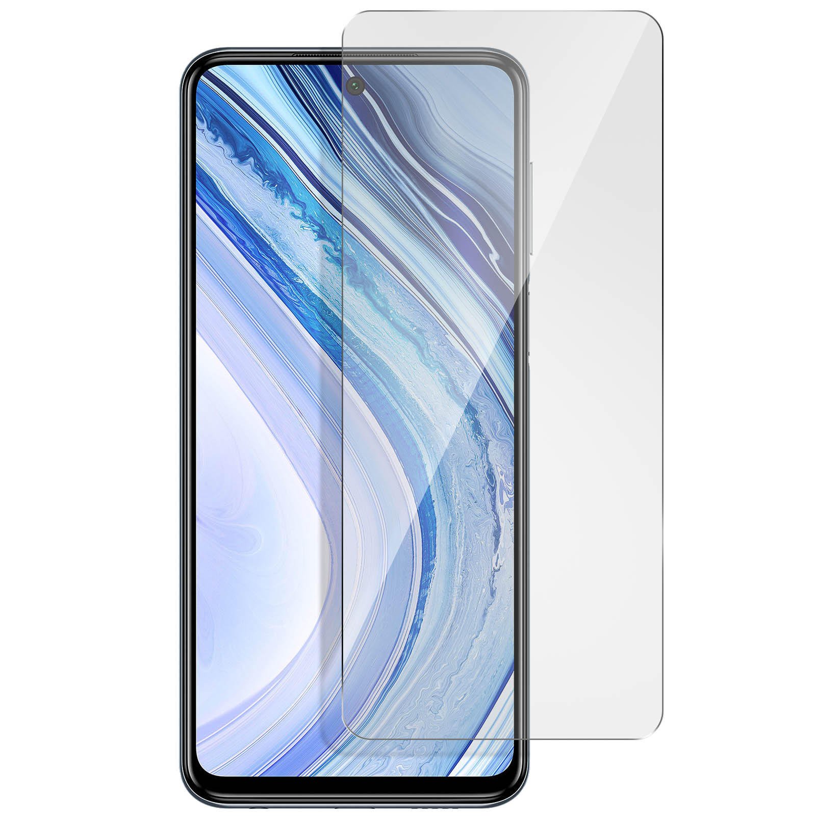 9H mit 9S) AVIZAR Glas-Folien(für Redmi Xiaomi Note Glas Gehärtetes Härtegrad Schutzfolie