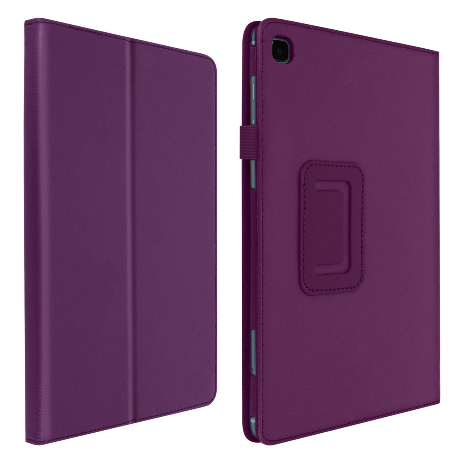 AVIZAR Stand Series Bookcover Etui Samsung Violett Kunstleder, für