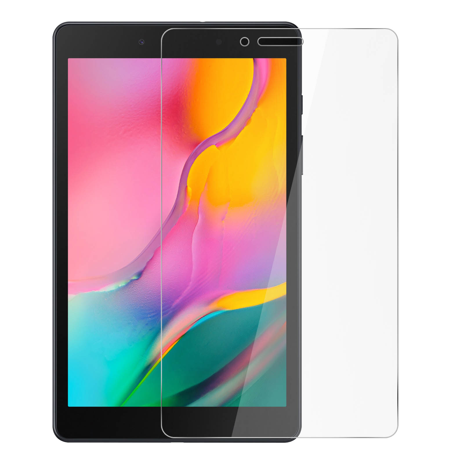 Un tablet con un proteggi schermo applicato.