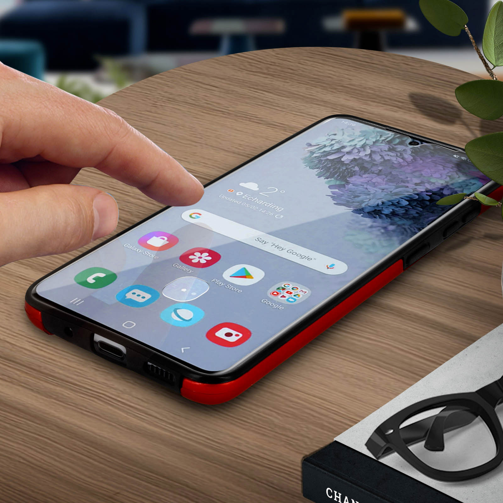 Samsung, Cover, Rundumschutz Rot Series, Full Galaxy AVIZAR S20,