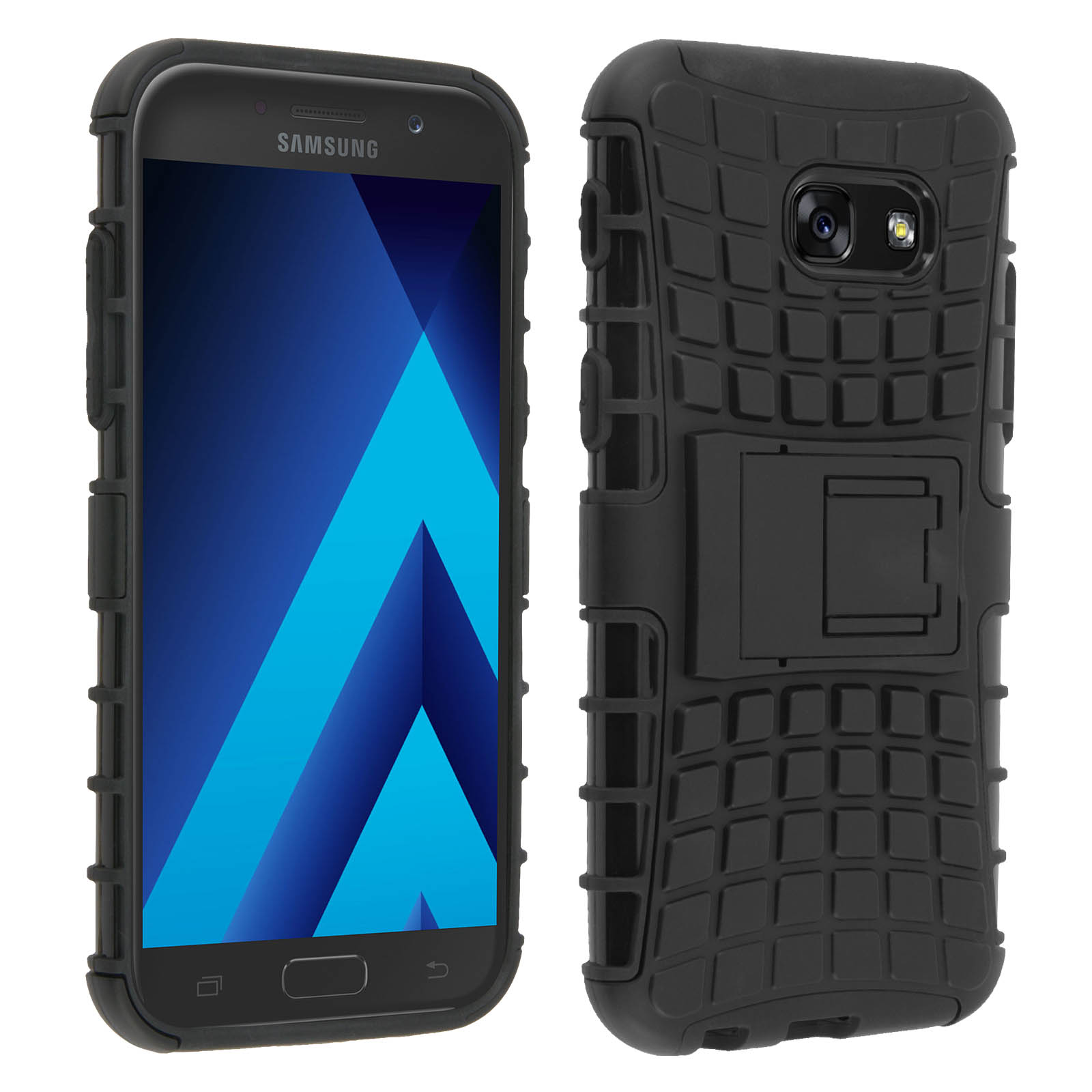 AVIZAR Quadro Series, Backcover, Samsung, Schwarz A5 Galaxy 2017