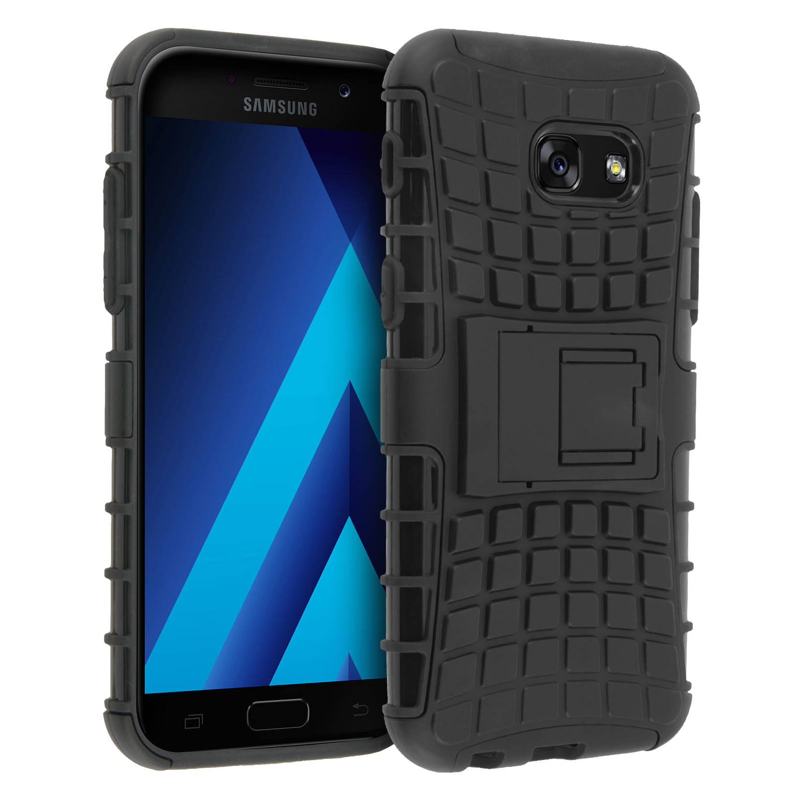 AVIZAR Quadro Samsung, Schwarz Series, Galaxy 2017, Backcover, A5