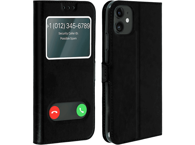 AVIZAR Towind iPhone 11, Apple, Schwarz Bookcover, Series