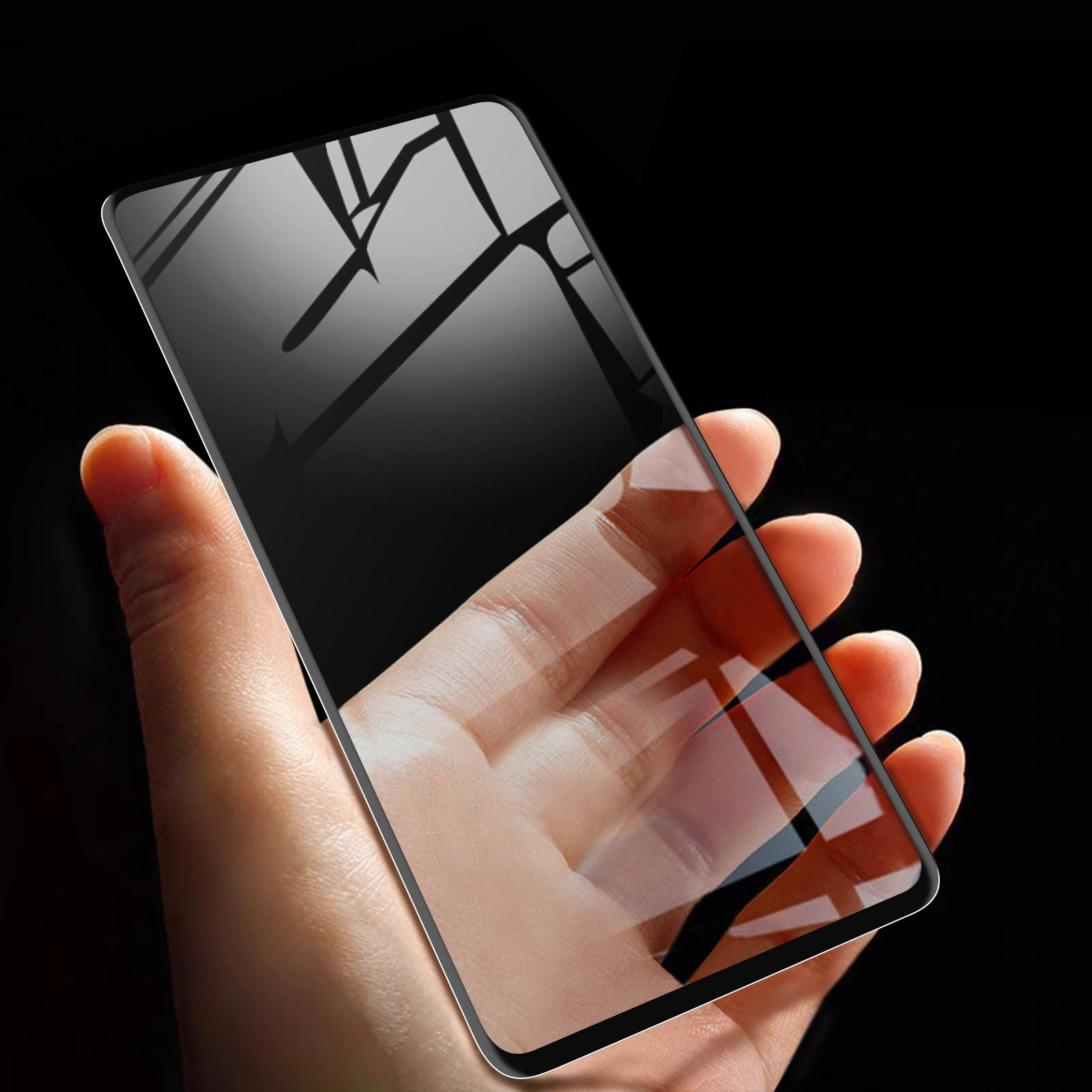 Note Glas-Folien(für AVIZAR mit Xiaomi Redmi Schwarz Schutzfolie Rand Glas Härtegrad, 9S) Gehärtetes 9H
