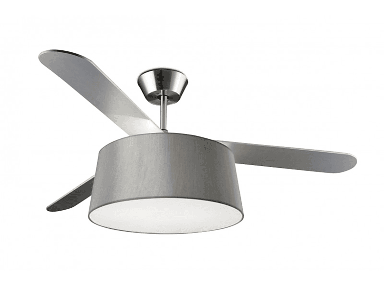 LEDS C4 Belmont Deckenventilator Grau / Silber (50 Watt) SATURN