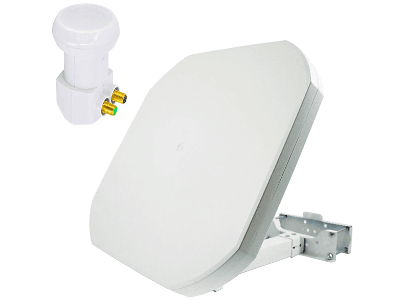 PremiumX Deluxe Twin LNB - Signalumsetzer für 2 Teilnehmer mit