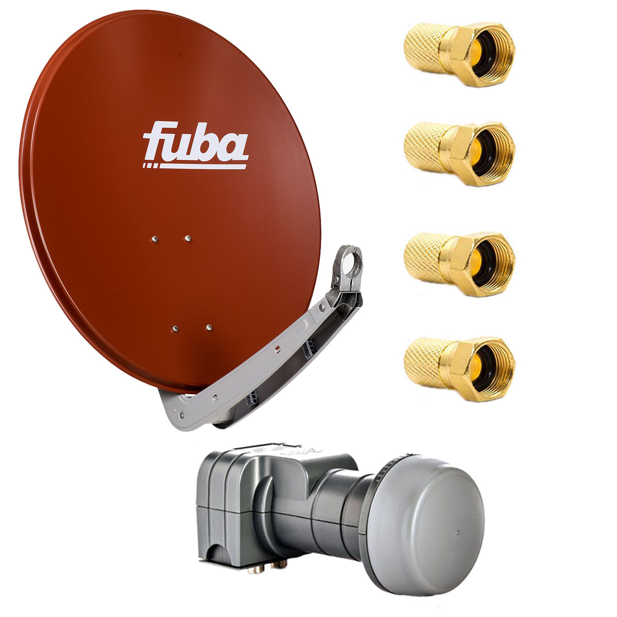 FUBA Fuba DAA650R-123345 Sat LNB) cm, (65 Twin Anlage