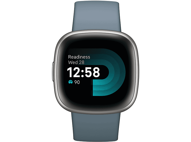 FITBIT Versa 4 Smartwatch Aluminium Silikon S L hellblau